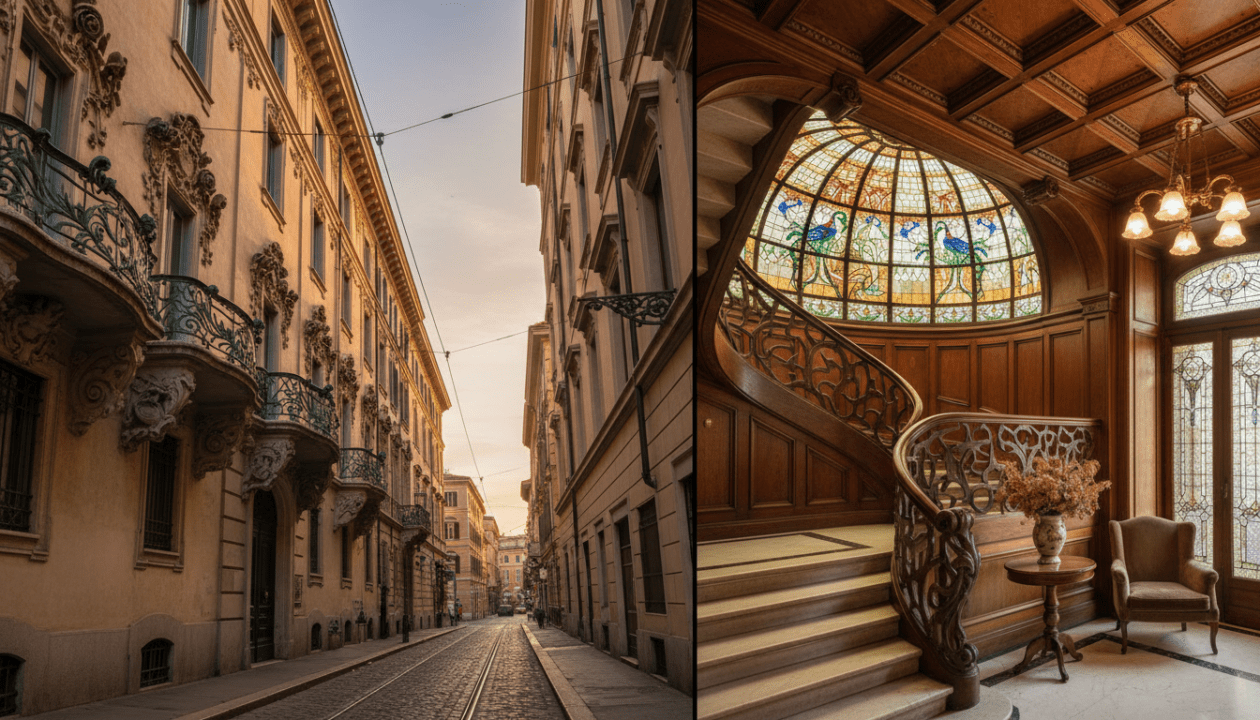 scopri roma prati attraverso foto uniche che mostrano l'architettura liberty, scorci inediti e palazzi storici. un viaggio visivo tra design d'interni e la bellezza storica di roma.