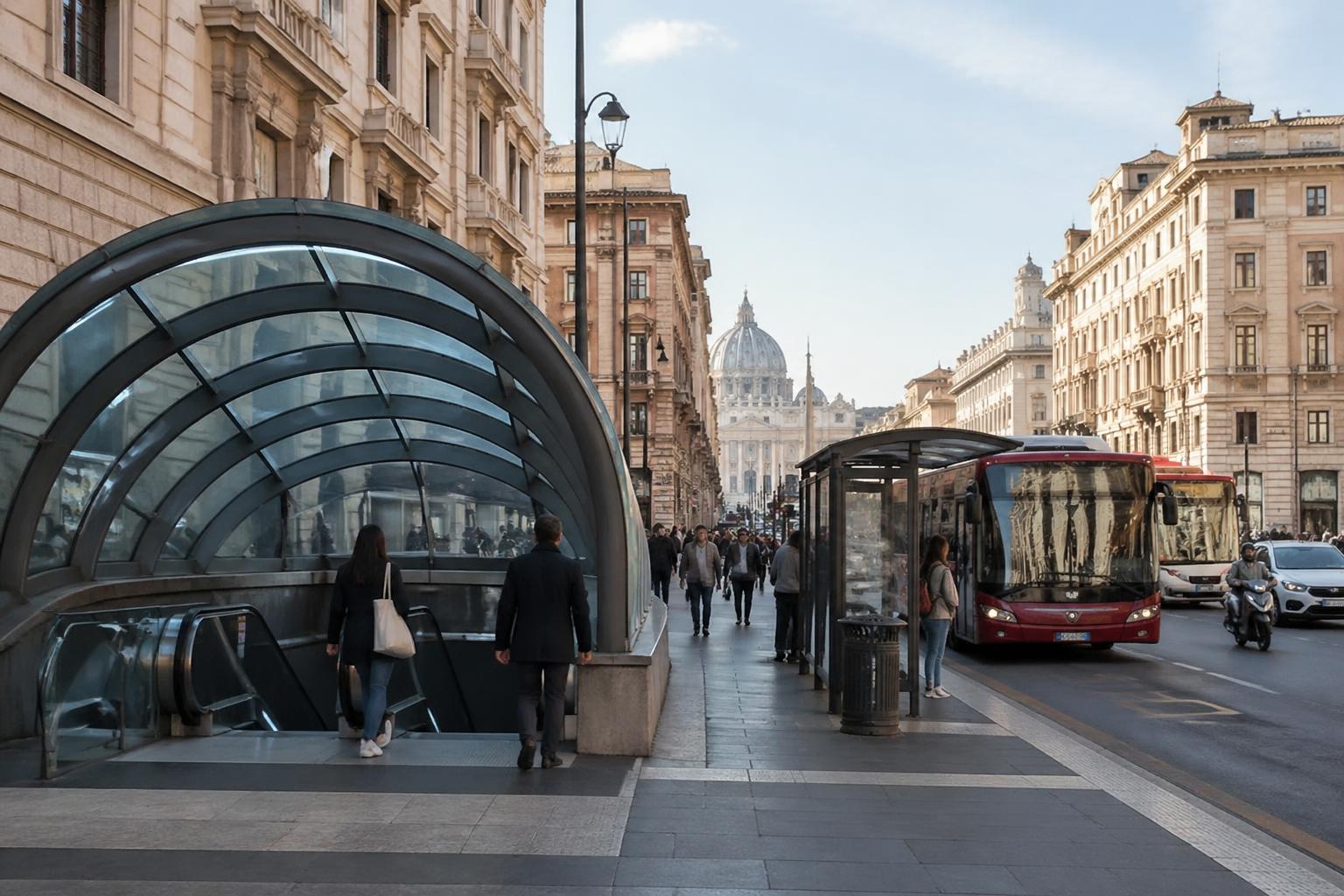 Come raggiungere il centro di Roma dalla stazione Lepanto: metro, bus e a piedi