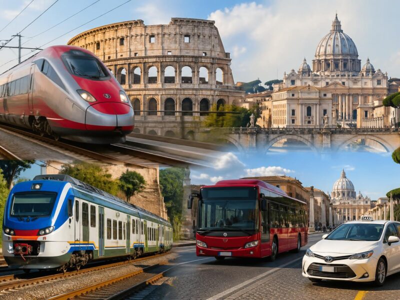 Da Fiumicino al centro di Roma: treno Leonardo Express, FL1, bus e taxi a confronto